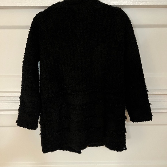 New! Barefoot Dreams Cozychic Boardwalk Black Cardigan XS - Picture 4 of 8